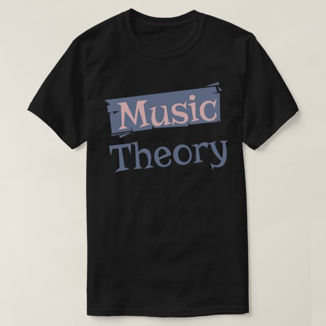 Camiseta Teoria da música (Frente do Design)