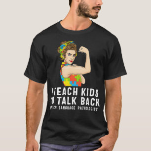 Camiseta Teoria da Patologia do Discurso Fala Autismo Sensi