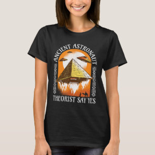 Camiseta Teórico Astronauta Antigo Diz Sim - Egípcia Engraç
