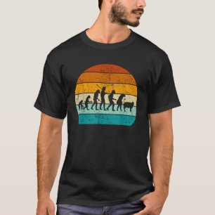 Camiseta Teórico da Conspiração Retro Evolução Humana Despe