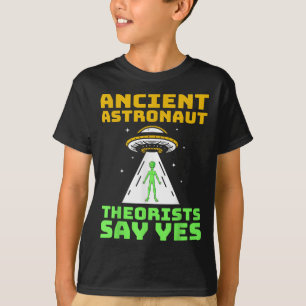 Camiseta Teóricos Astronautas Antigos Dizem Sim Aliado Espa