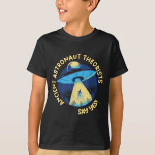 Camiseta Teóricos Astronautas Antigos Dizem Sim Alienígena 