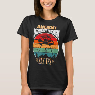 Camiseta Teóricos Astronautas Antigos Dizem Sim Presente Pa