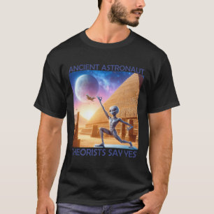 Camiseta Teóricos dos Astronautas Antigos de Yoga dizem sim