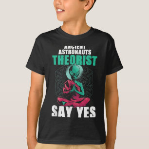 Camiseta Teóricos dos Astronautas Antigos Dizem Sim Acredit