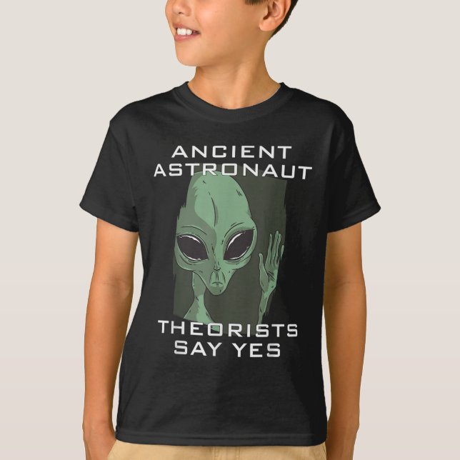 Camiseta Teóricos dos Astronautas Antigos Dizem "Sim Aliado (Frente)