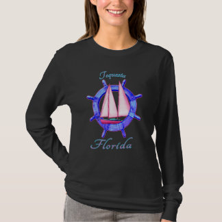 Camiseta Tequesta Florida Sailboat Vacation Nautica