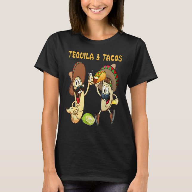 Camiseta Tequila And Tacos Patron Tequila Mens Tequila Haku (Frente)
