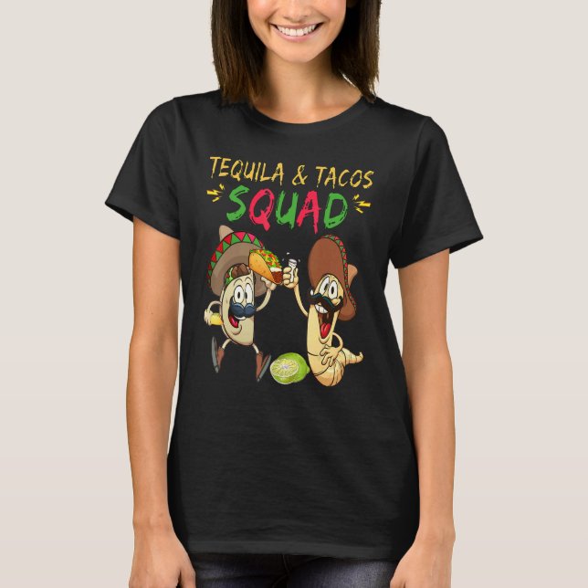 Camiseta Tequila And Tacos Squad Patron Hakuna Tequila Men' (Frente)