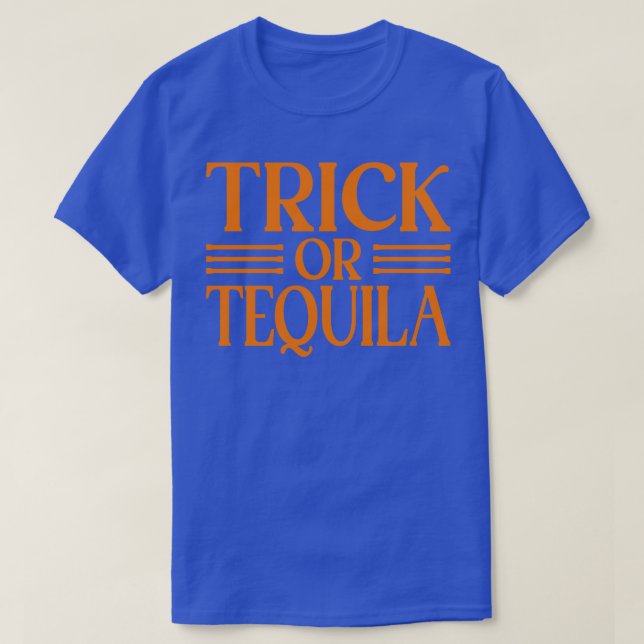 Camiseta Tequila De Bebendo De Tequila De Halloween (Frente do Design)