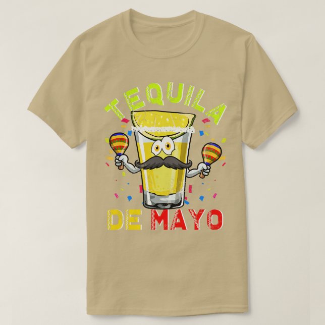Camiseta Tequila De Mayo Cinco De Mayo Fiesta 5 (Frente do Design)