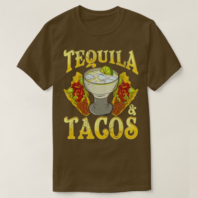 Camiseta Tequila e Tacos México (Frente do Design)