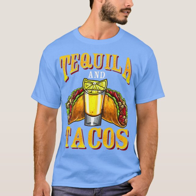 Camiseta Tequila E Tacos Tequila Day Meican Bebendo (Frente)