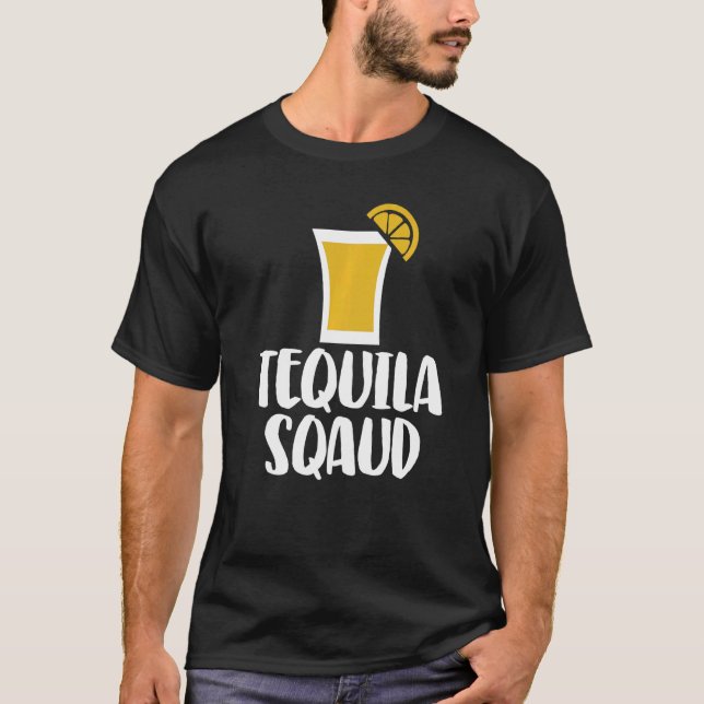 Camiseta Tequila Esquadrão Mulheres Adoram Cocô Bebida (Frente)