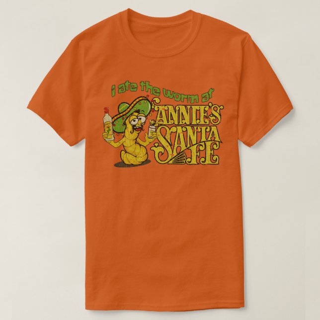 Camiseta Tequila I Comeu o verme em Papais noeis de Annies  (Frente do Design)
