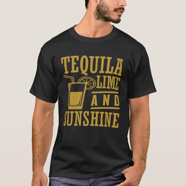 Camiseta Tequila Lime And Sunshine Cinco De Mayo (Frente)