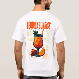 Camiseta Tequila Sunrise T-Shirt – Vibrant Tropical Drink