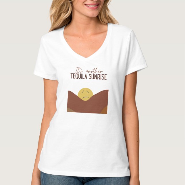 Camiseta Tequila Sunrise Vibes Tee: HANGOVER Tee (Frente)