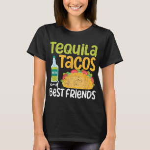 Camiseta Tequila Tacos e Melhores Amigos Taco Terça-feira C