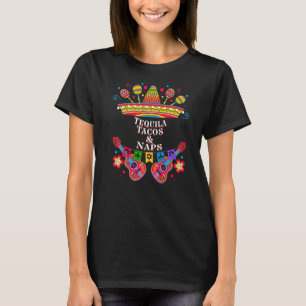 Camiseta Tequila Tacos e Naps Coquetel Humor Margarita
