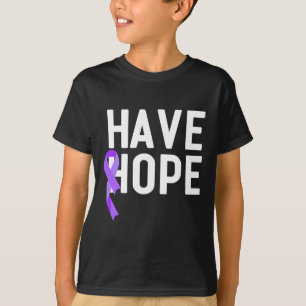 Camiseta Ter Esperança de que sobredosagem de fita roxa