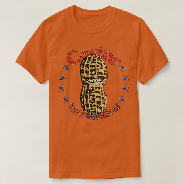 Camiseta Ter Para O Amendoim Sorridente 1976 (Frente do Design)
