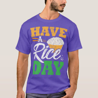 Camiseta Ter Um Prêmio Com Perturbações No Dia Do Arroz