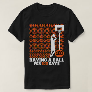 Camiseta Ter uma bola por 100 dias de basquete Marco Te