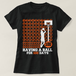 Camiseta Ter uma bola por 100 dias de basquete Marco Te