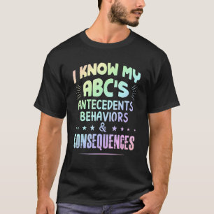 Camiseta Terapeuta ABA Eu Conheço Meu ABC