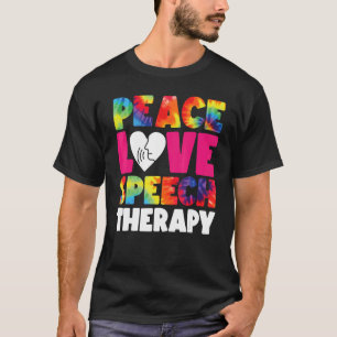 Camiseta Terapeuta da Fala Assistente de Terapia SLP Tie Dy