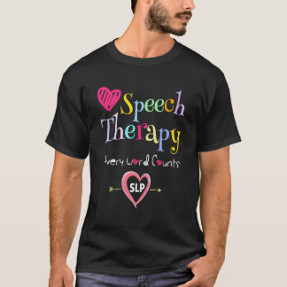 Camiseta Terapeuta da Fala Patólogo da Linguagem Fala Terap