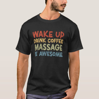Camiseta Terapeuta de Massagem Licenciada Terapia Café Acor