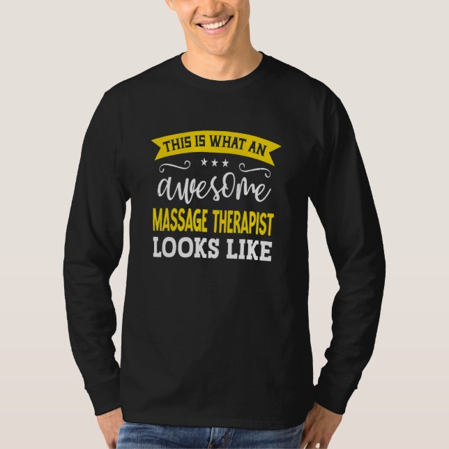 Camiseta Terapeuta de Massagem Título do Emprego Funcionári (Frente)