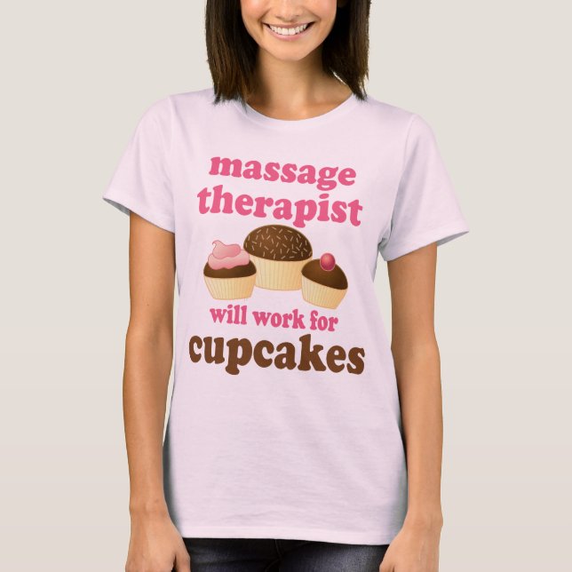Camiseta Terapeuta engraçado da massagem do chocolate do (Frente)