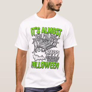 Camiseta Terapeuta Respiratório Projeto de Teia de Aranha d