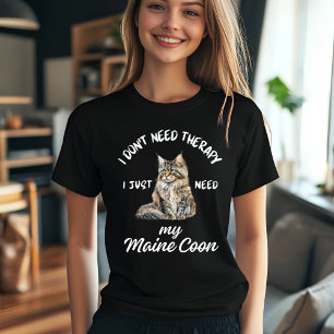 Camiseta Terapêutica com Maine Coon
