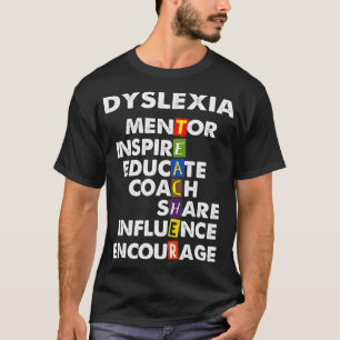 Camiseta Terapêutica Com Professores Dislexia Orgulhosa Ed