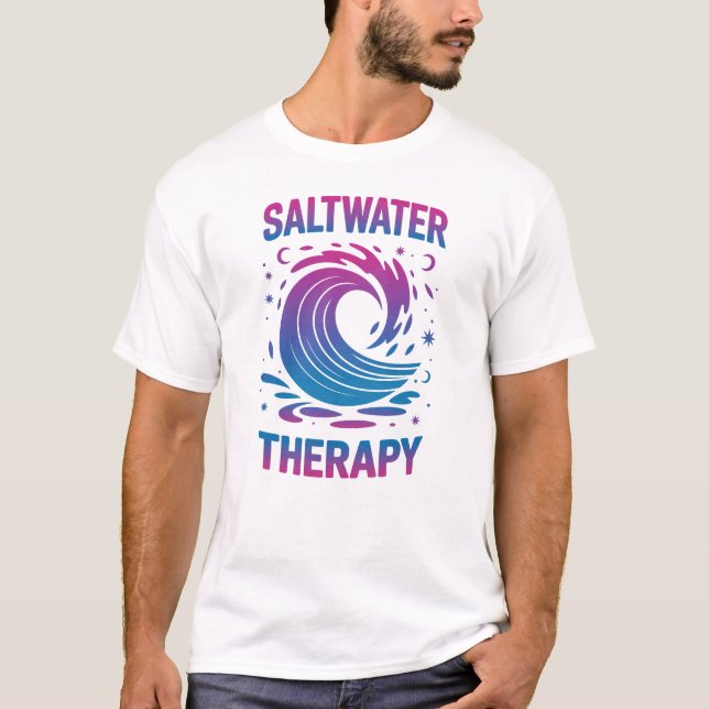 Camiseta Terapêutica com SalWater, Férias de Verão (Frente)