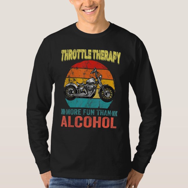 Camiseta Terapêutica De Acionamento De Motocicletas Retro V (Frente)