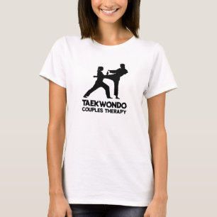 Camiseta Terapêutica de Casal de Disparo Taekwondo