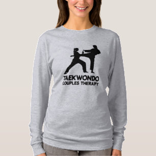 Camiseta Terapêutica de Casal de Disparo Taekwondo