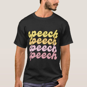 Camiseta Terapêutica de Fala de primavera e Verão com SLP R