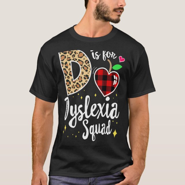 Camiseta Terapêutica Esquadrão Dislexia Especialista em Dis (Frente)
