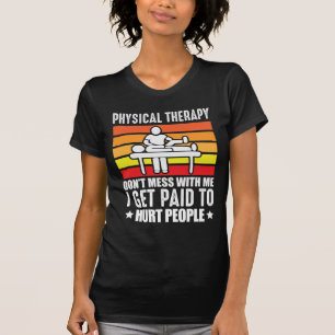 Camiseta Terapêutica Física Assistente de massagem de fis