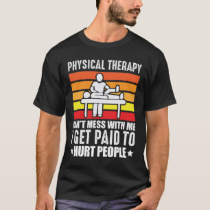 Camiseta Terapêutica Física Assistente de massagem de fisio