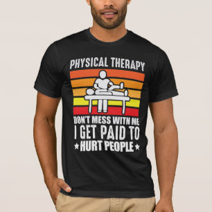 Camiseta Terapêutica Física Assistente de massagem de fisio