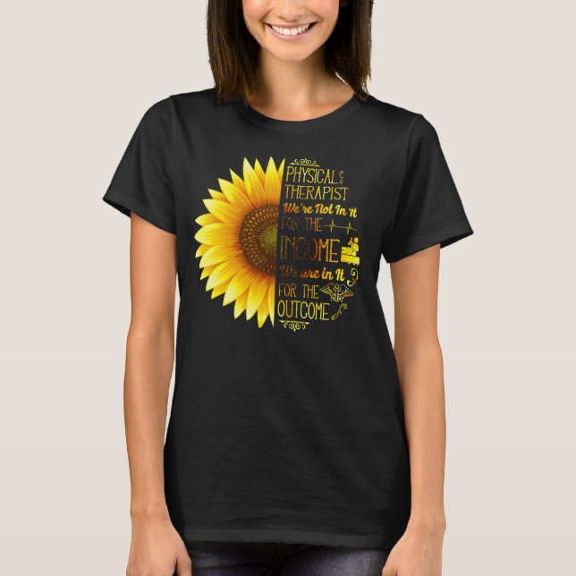 Camiseta Terapêutica Física Auxiliar Sunflower (Frente)
