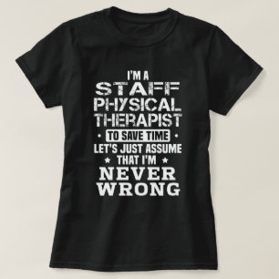 Camiseta Terapêutica física do funcionarios