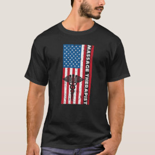 Camiseta Terapêutica Mens American Flag Para Homens LMT M